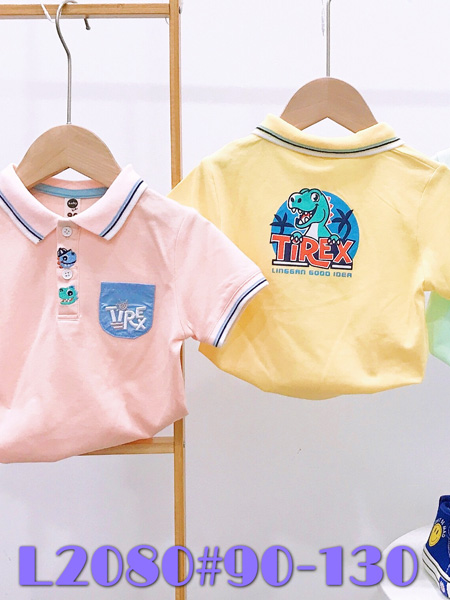 123童�b童�b品牌2022夏季�n版沙�┏绷魑乃�范POLO衫
