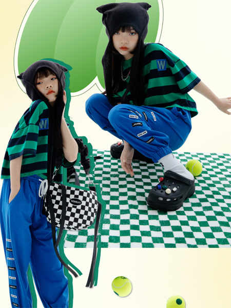 童装品牌2022夏季韩版舒适弹力个性套装