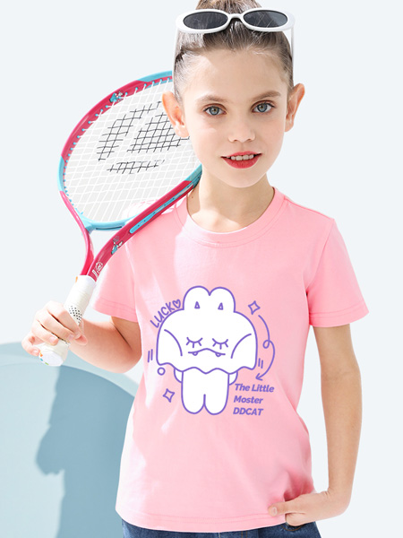 叮当猫童装品牌2022夏季韩版女孩卡通可爱T恤