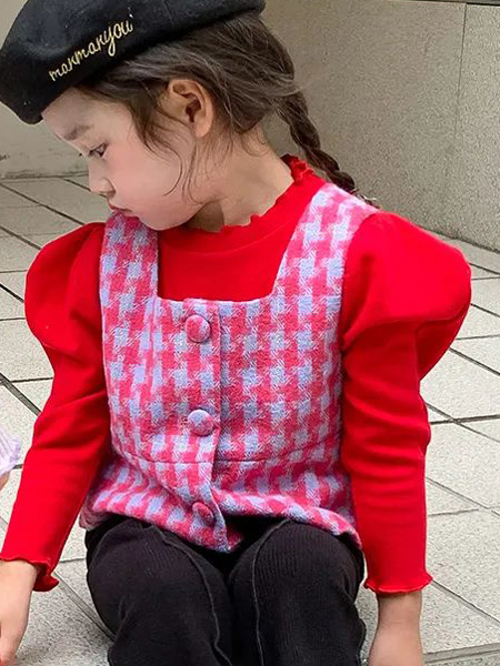 汐花糖 童装品牌2022秋季法式小香风个性潮流两件套