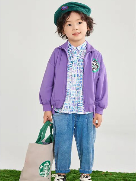安米莉AMILRIS童装品牌2022秋季国潮韩系个性潮流运动套装