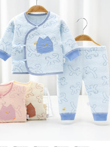 釣魚貓童裝品牌2022秋季簡約保暖個性時尚套裝