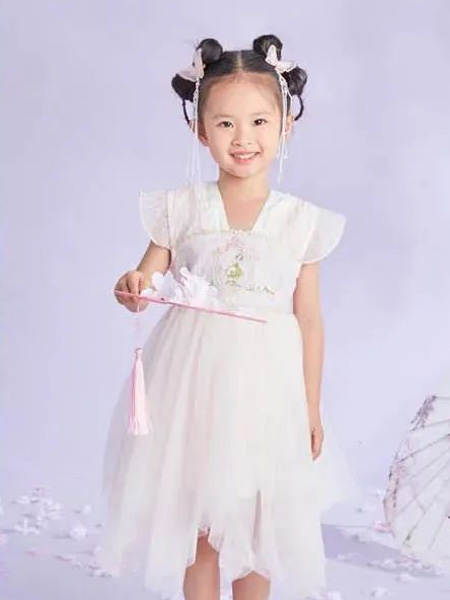 嗒嘀嗒童装品牌2022春夏中国风无袖可爱甜美 公主裙