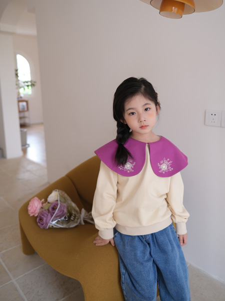 蒂萨纳D`sana童装品牌2022秋季荷叶边刺绣中国风长袖