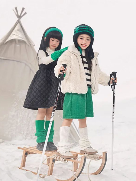迪迪鹿童装品牌2022冬季羊羔绒外套