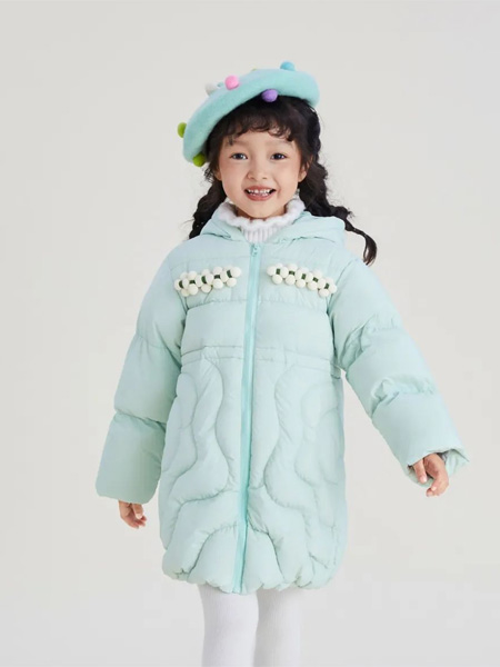 童装品牌2022冬季中长款羽绒大衣