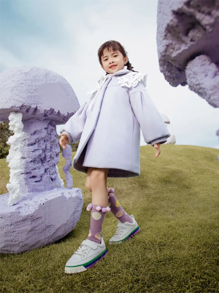 童装品牌2022冬季简约气质感风衣外套