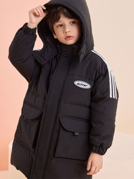 一贝皇城童装品牌2022冬季韩式风羽绒外套