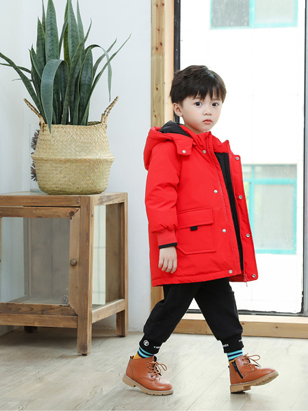 YUYBEIB羽婴贝贝童装品牌2022冬季双排扣简洁羽绒大衣