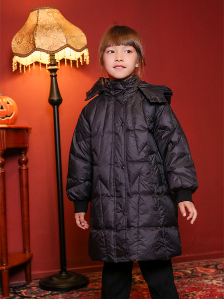 Qimoo婴童用品2022冬季加厚长款羽绒大衣