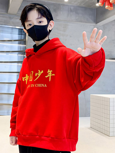 麦米麦卡童装品牌2022冬季中国少年百搭卫衣