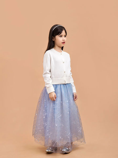 粒子童装品牌2022秋冬韩版公主半身裙子