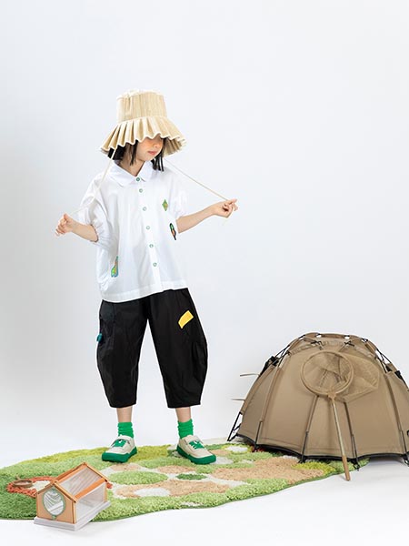 豆豆衣橱童装品牌2023夏季森系衬衫